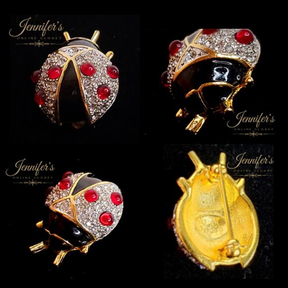 Joan Rivers Lady Bug Pin - Picture 3 of 3